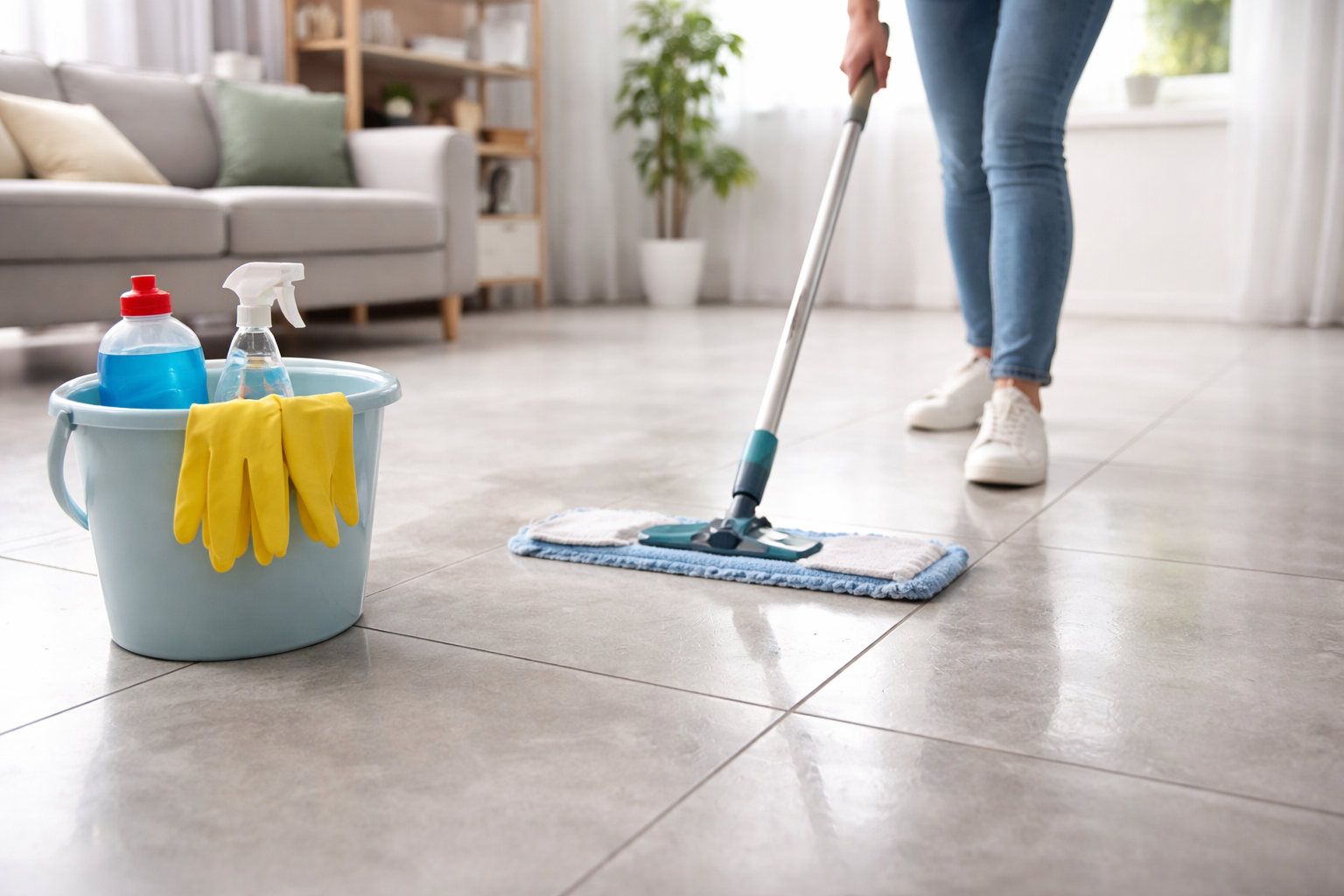 Come pulire bene i pavimenti in gres porcellanato? Guida pratica per pavimenti sempre perfetti