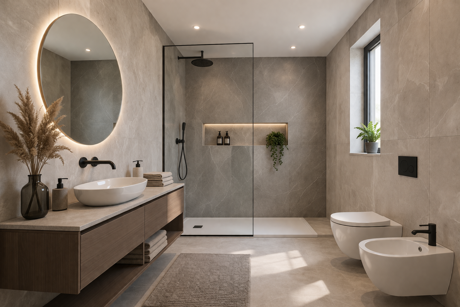 Rivestimento bagno fino al soffitto: scelta giusta o eccessiva?